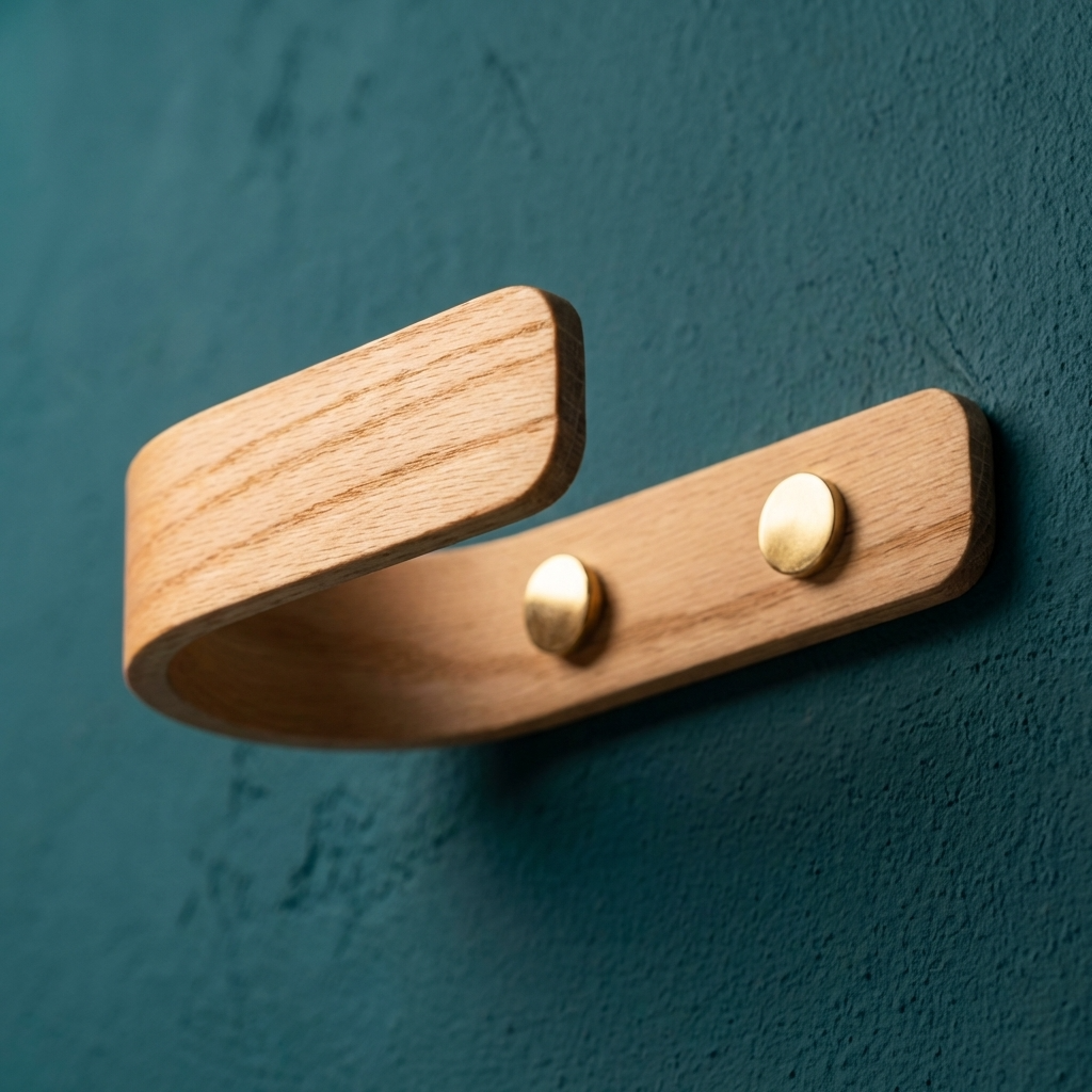 solid oak curtain holdbacks stylish