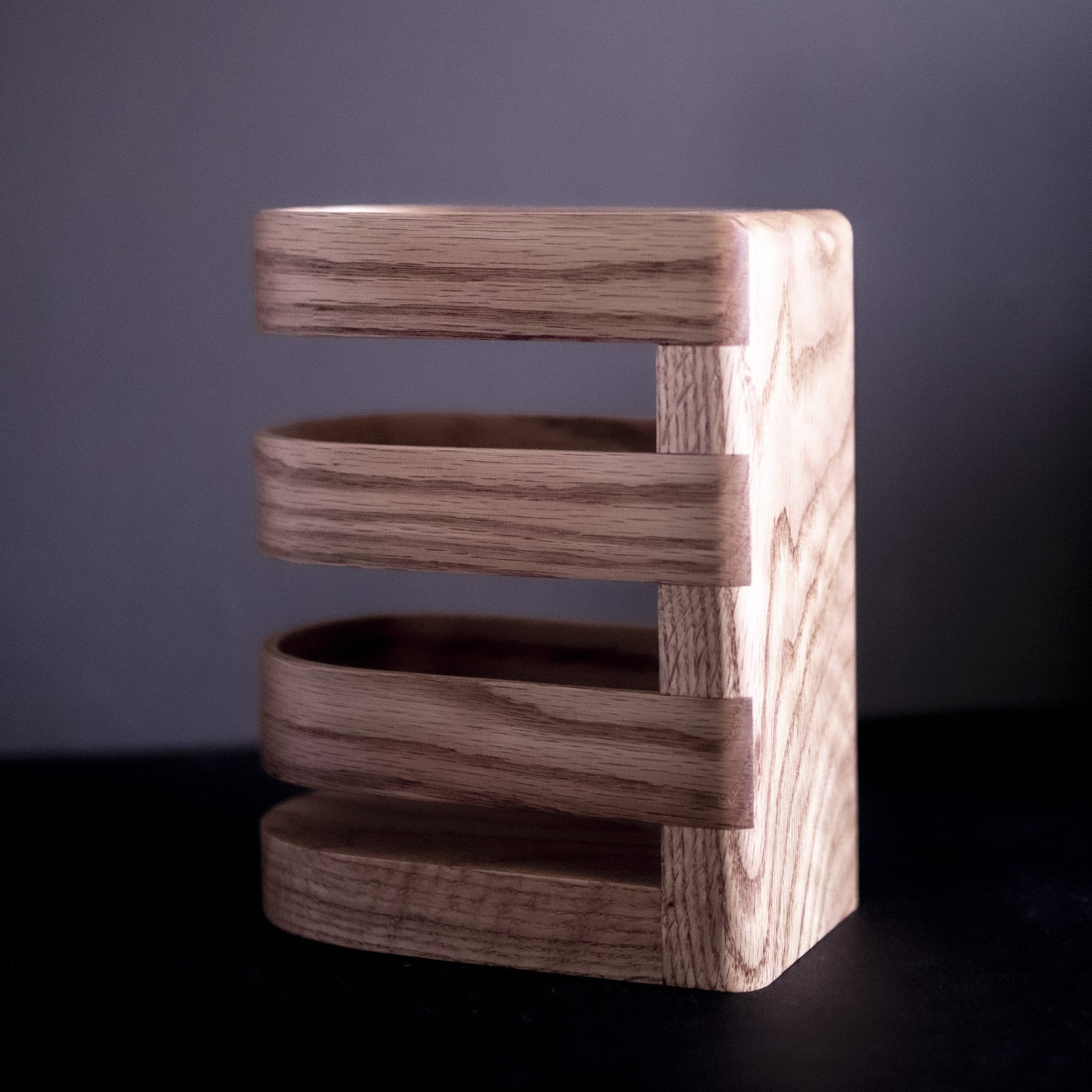 Porte-Pot Ustensiles de Cuisine Lux - Chêne