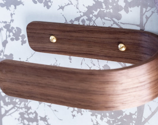 Retenues de rideaux en noyer | Embrasses | Un paquet de 2