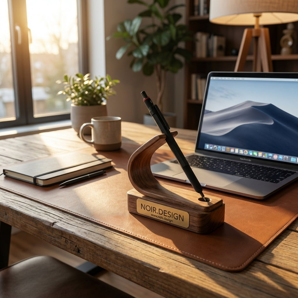 Custom engraved pen stand gift idea