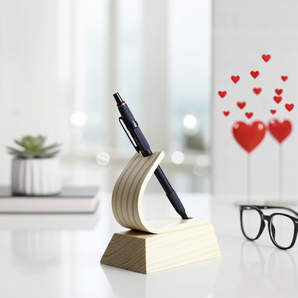 Suisse | Présentoir porte-stylo de luxe - Cendre 