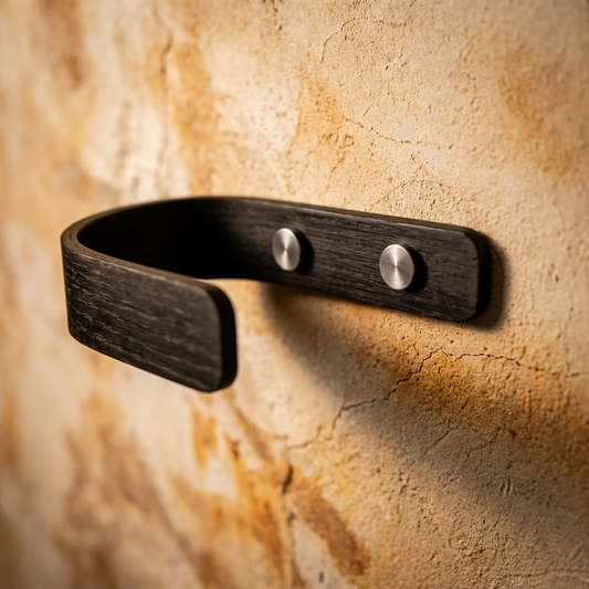 black oak curtain holdbacks interior design