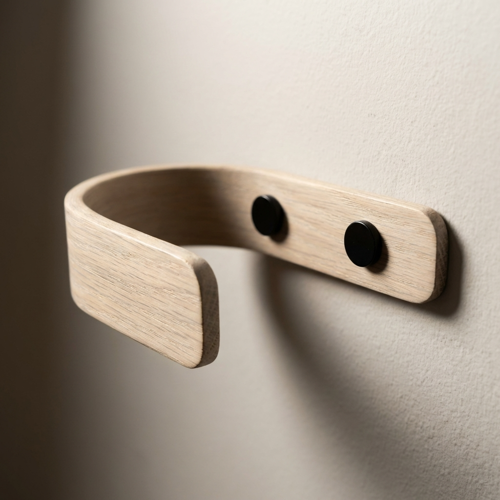 Retenues de rideaux blancs design | Noir | Un paquet de 2 