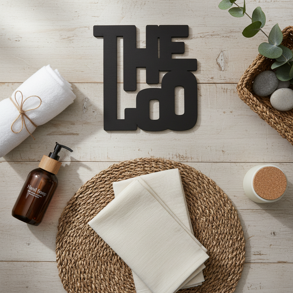 Editorial flat lay composition