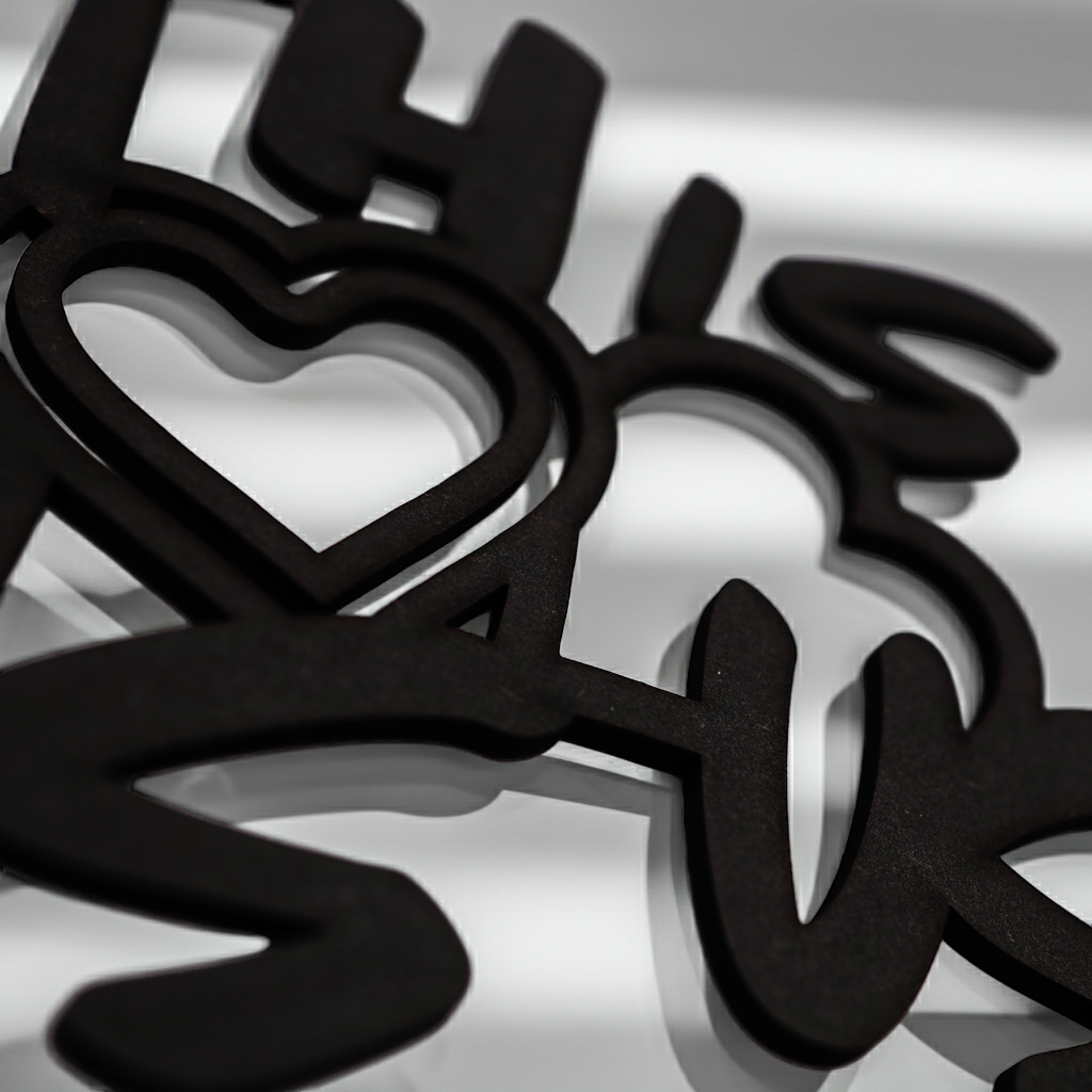 'This Is Us' Black Family Wall Sign