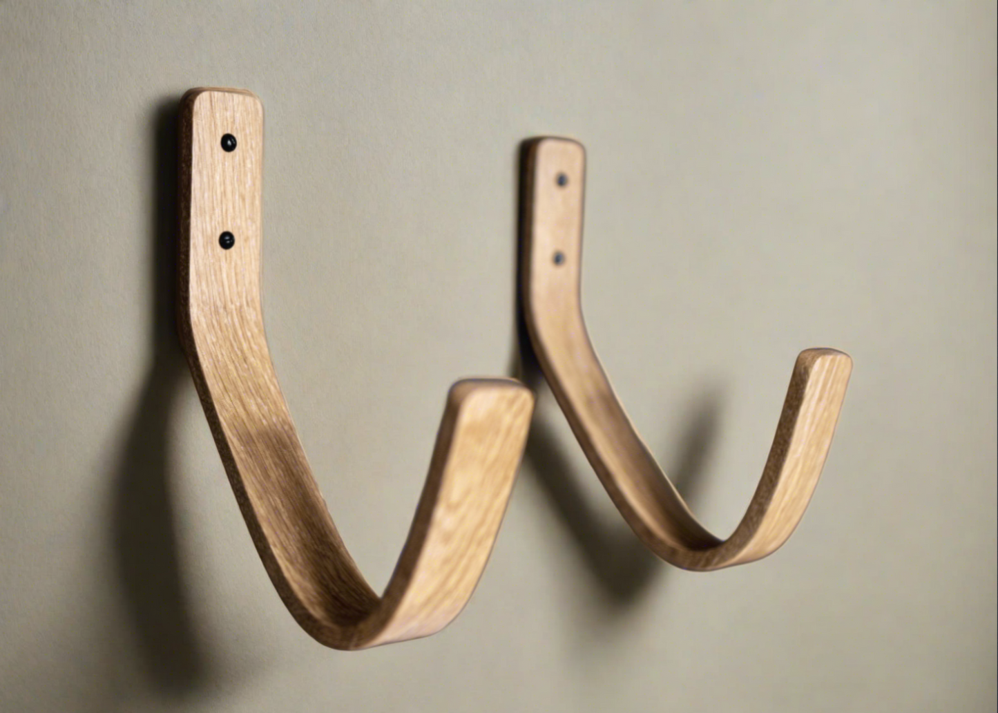 Vagues 2.0 | Longboard - Supports muraux pour planches de surf | Chêne