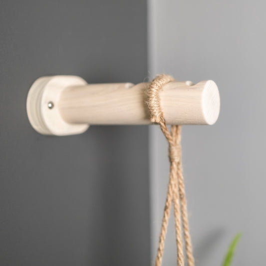 White wall hanging planter bracket