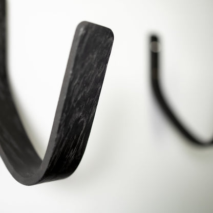 Vagues 1.0 | Shortboard - Supports muraux pour planches de surf | Noir Intense