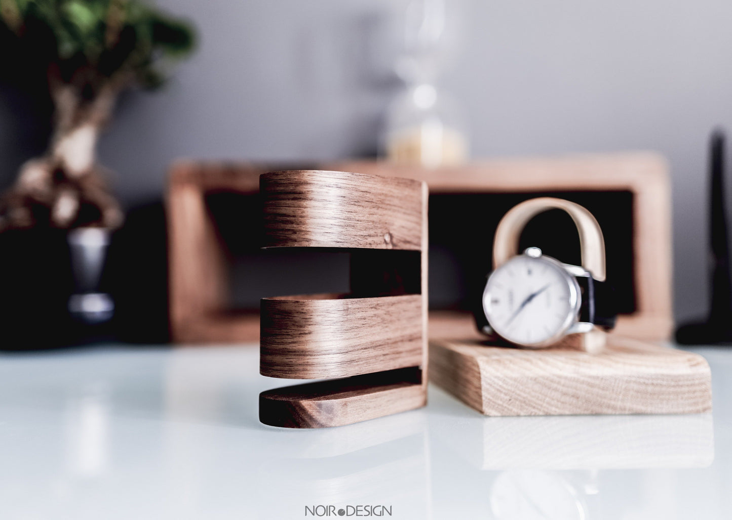 Suisse | Porte-stylo de luxe en noyer 